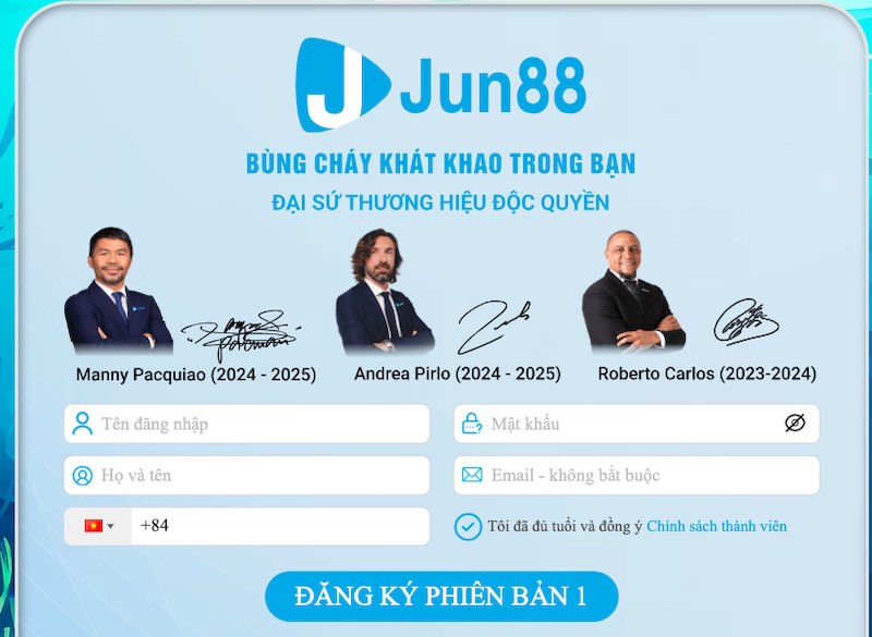 Đăng ký Jun88 nhanh chóng và dễ dàng
